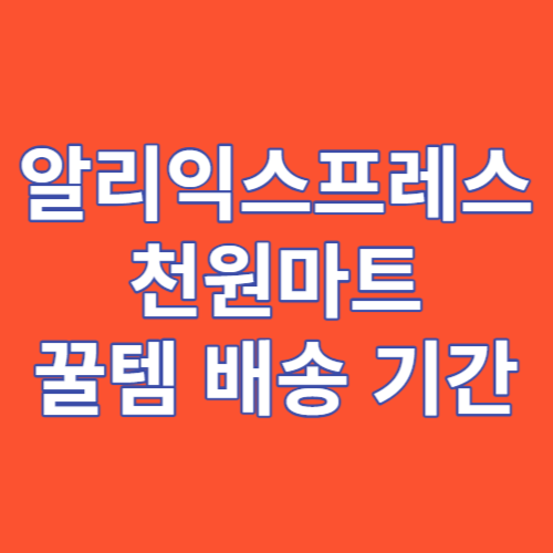 알리익스프레스 천원마트 관련 썸네일이 나타나있다