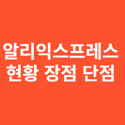 알리익스프레스 현황 장점 단점 썸네일이 나타나 있다